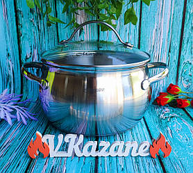 Каструля 3.0 л із неіржавкої сталі Maestro MR-3516-18 Індукційна з неіржавкої сталі термоакумулювальне дно