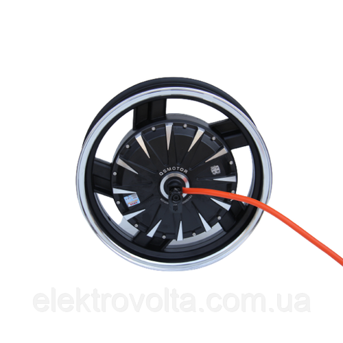 Мотор-колесо для мотоцикла QS motor 72-96v3000w (6000w) у литому ободі ...