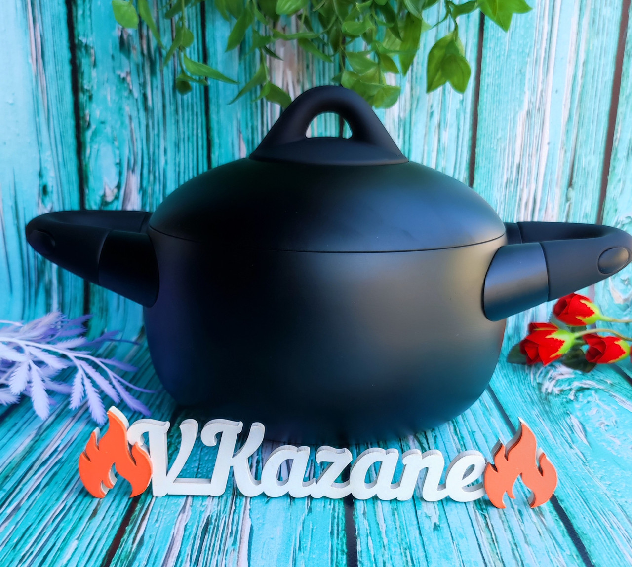Каструля з антипригарним подвійним покриттям 3 л 20 см Maestro MR-4017-20 Індукційний казан, фото 1