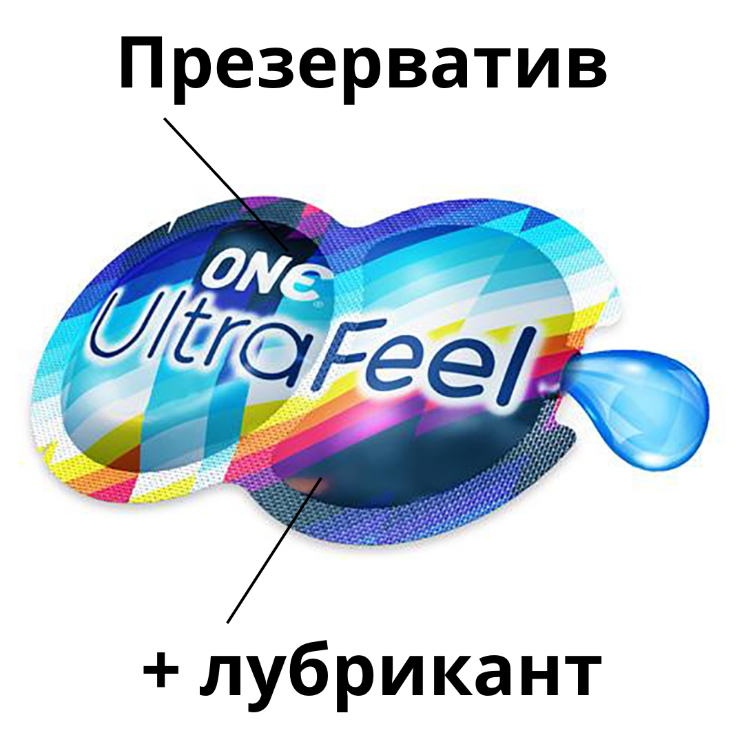 Презервативи One UltraFeel 5 штук з додатковим пакетом лубриканту