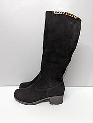 STTOPA демі. Висота 39 см. Розмір 42-28,5 см. Чоботи з натуральної шкіри шкіряні. Каблук 4,5 см. 265-3642-45 Чорні