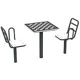 Вуличний Шаховий стіл зі спинкою на майданчик, фото 3