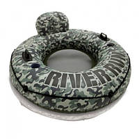 Надувне крісло з ручками та спинкою Intex 135 см (58835)