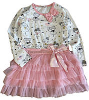 Детское платье для девочки с длинным рукавом 92 см