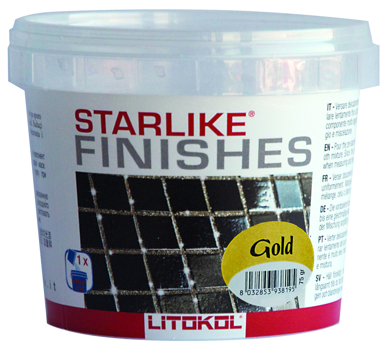 Домішка для затирання Litokol Starlike Gold, 30 г (золота крихта)