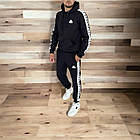 Мужской спортивный костюм Kappa Худи + Штаны черный с лампасами Каппа ...