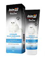 Фитопаста AnimAll VetLine Beauty Hair&Skin для улучшения качества шерсти у кошек, 100 г