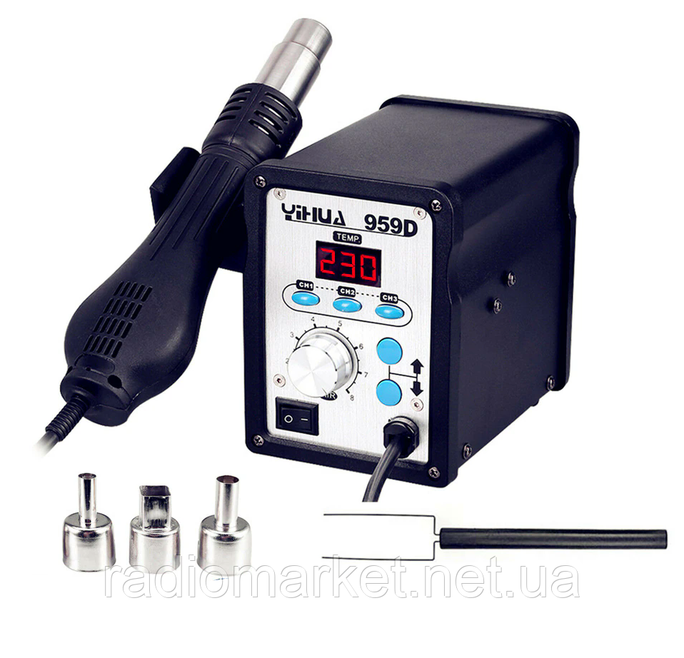 Паяльна станція YIHUA 959D, з дисплеєм, фото 1