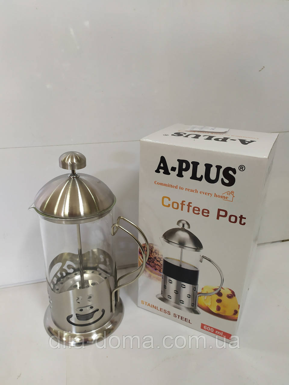 Заварник френч-прес  для чая и каофе  600 мл А-Плюс, фото 1