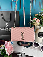 Розовая женская сумка YSL Ив Сен Лоран