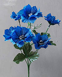 Букет штучних квітів «Волошки» синього кольору (50 шт.)