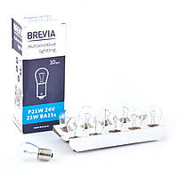 Лампа накаливания Brevia P21W 24V 21W BA15s CP, 10шт.