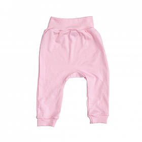 Дитячі штанці Twins інтерлок (відкрита ніжка), 56р, pink
