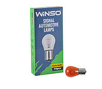 Лампа накаливания Winso 12V PY21W 21W BA15s Amber, 10шт.
