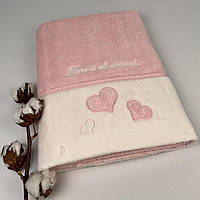 Рушник Maison D'or Monique Hearts 85x150 Pink