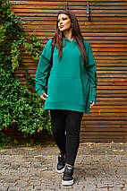 Жіночі дуже зручні лосини з трикотажу розміри норма й батал, фото 2