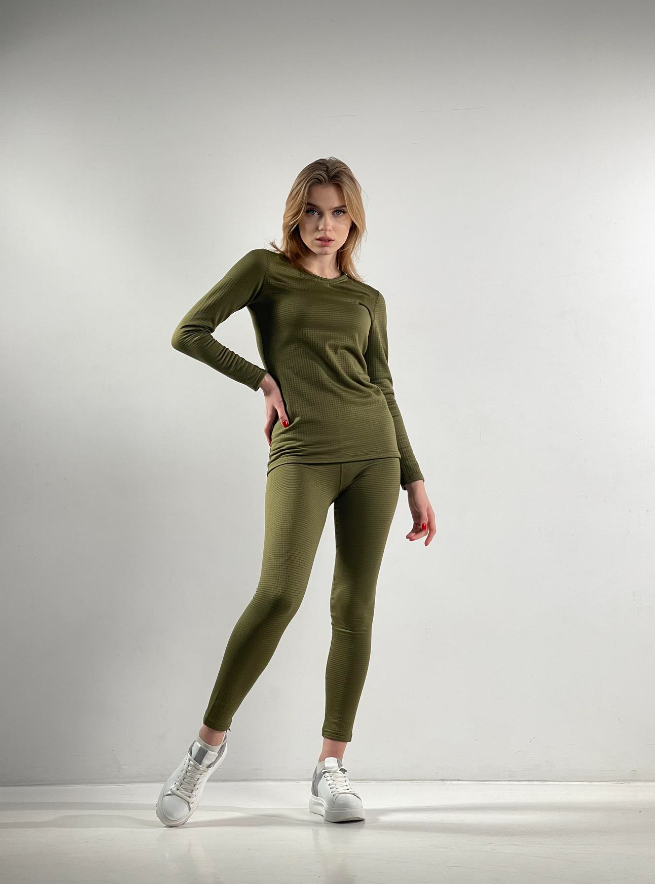 Термобілизна зігрівальна для активного відпочинку для зими, Термобілизна повсякденна для жінок, фото 1