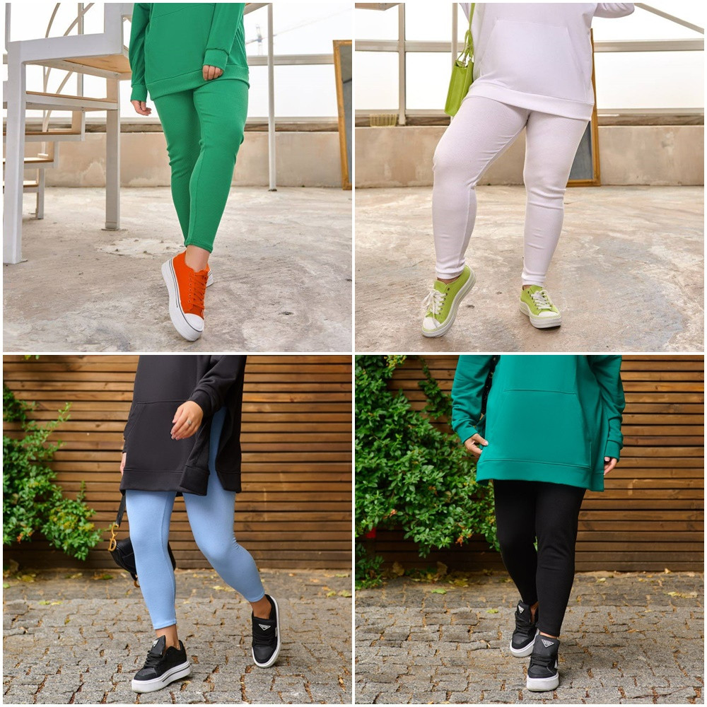 Жіночі дуже зручні лосини з трикотажу розміри норма й батал