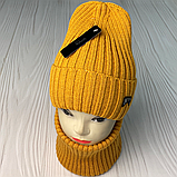 М 91044 Комплект для хлопчика шапка на флісі "NYC" і снуд, от 3-15 років різні кольори, фото 5