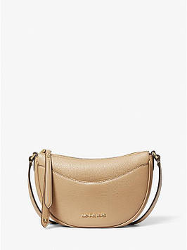 Жіноча шкіряна сумка Michael Kors Dover Small Leather Crossbody Bag (бежева)  ОРИГІНАЛ