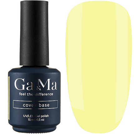 Кольорова база GaMa Cover Base №006 mango, 15 мл ніжно-лимонна, фото 2