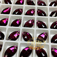 Пришивные лодочки стекло Lux, цвет Amethyst , 6x12мм, 1шт