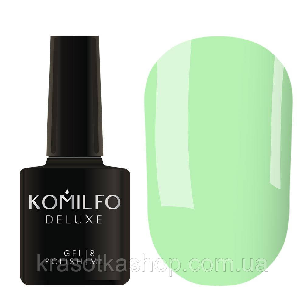 Гель-лак Komilfo Macarons M007 (емаль, пастельний м'ятний), 8 мл