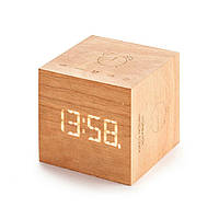 Часы-будильник на аккумуляторе Cube Plus Clock Gingko