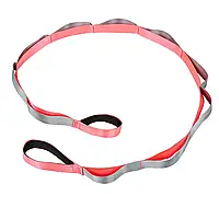 Лента для растяжки SP-Sport Stretch Strap FI-8369 10 петель Розовый