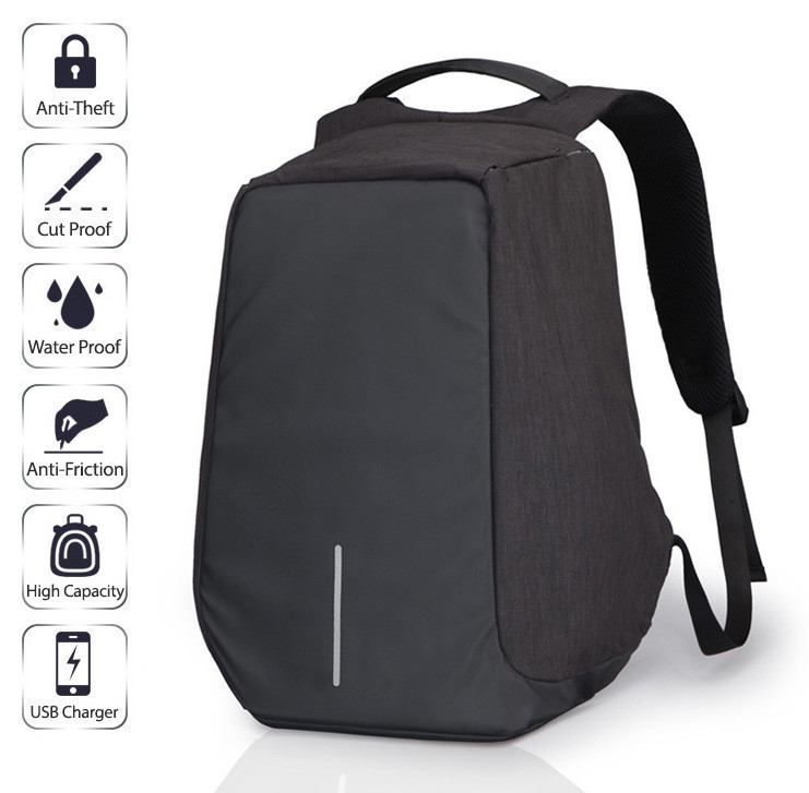 Умный рюкзак антивор, Рюкзак Bobby Бобби с защитой от карманников антивор USB разъем | 9420 - фото 8 - id-p1938435036