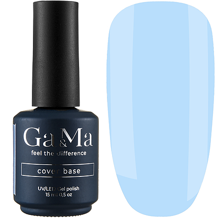 Кольорова база GaMa Cover Base №043 Hortenziya, 15 мл насичена блакитна, фото 2