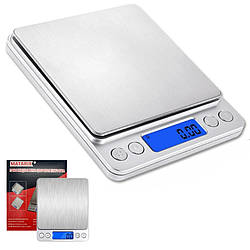 Ваги ювелірні електронні MATARIX 464 високоточні до 3кг портативні з двома чашами