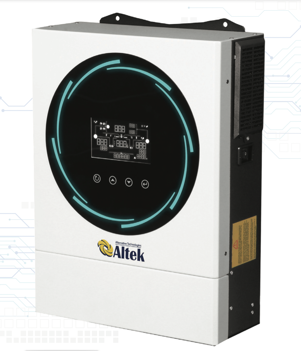 Гібридний автономний сонячний інвертор Altek ATLAS 3,6 kW 24V з функцією підмішування