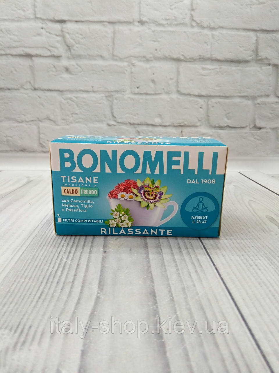 Чай трав'яний розслабляючий,  Bonomelli tisane Rilassante, 16 пакетиків, Італія, фото 1
