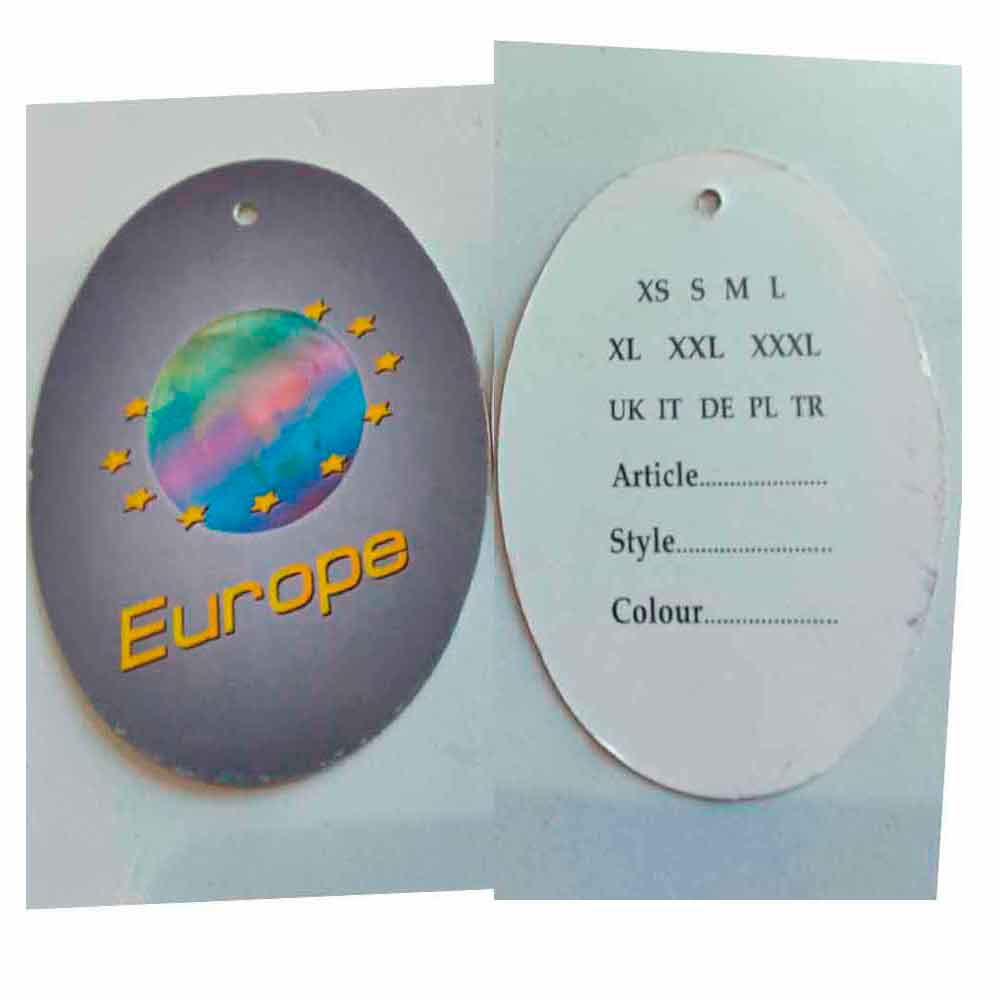 Купить Бирка картонная (бумажная) Этикетка Ярлык для одежды 1000 шт ...