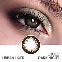 Контактные цветные линзы Urban Layer Dark Night Choco