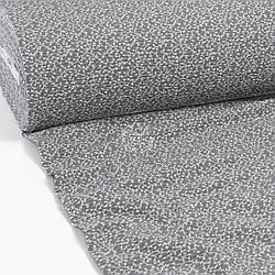 Тканина жатка (гофре) шириною 240 см "Дрібні водорості на сірому тлі", №4771