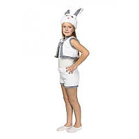 Дитячий костюм Зайчика для дітей 4,5,6 років Новорічний костюм Заєць білий