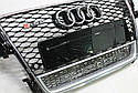 Решітка радіатора Audi A5 2008-2011 в стилі RS5 (Chrome Quattro), фото 2