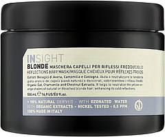 Маска для волосся для підсилення холодних відтінків Insight Blonde Cold Reflections Mask 500 мл