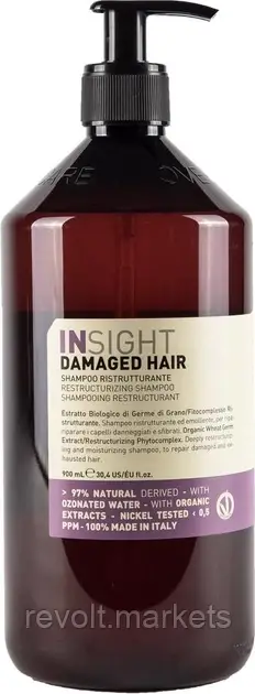 Шампунь Insight для відновлення пошкодженого волосся 900 мл