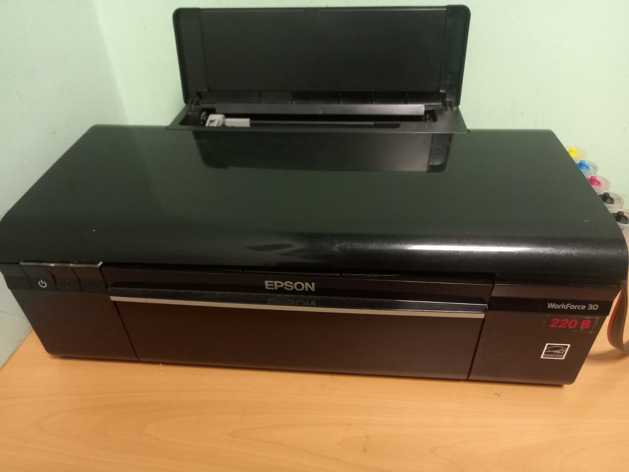 Купить Принтер струйный Epson WorkForce 30 с СНПЧ, цена 3000 ₴ — Prom ...