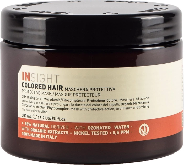 Маска для захисту кольору фарбованого волосся Insight Colored Hair Mask Protective 500 мл