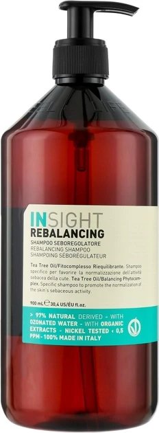 Шампунь проти жирної шкіри голови Insight Rebalancing 900 мл