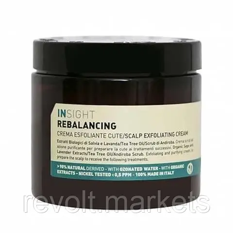 Крем пілінг для шкіри голови Insight Rebalancing Scalp Exfoliating Cream 180 мл