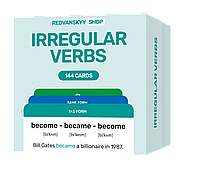 Карточки для изучения английского языка. Неправильные глаголы.