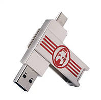 Флешка 64 гб USB 2.0 Flash Drive 64 Gb + TYPE-C двостороння флешка