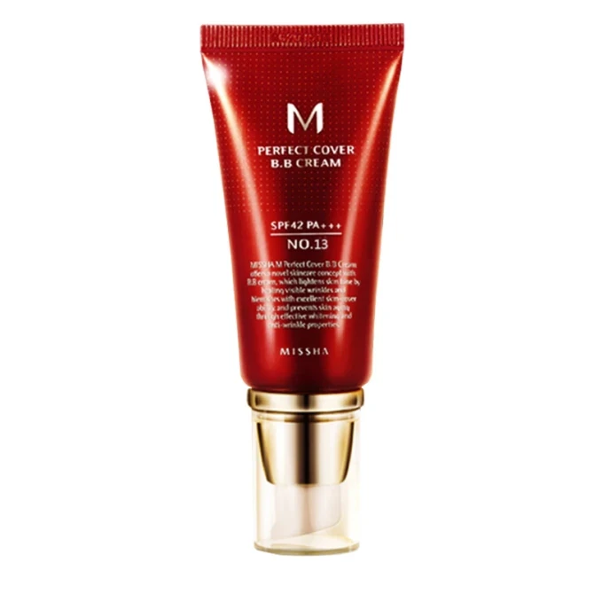 Зволожуючий та матуючий BB крем для обличчя Missha Perfect Cover BB Cream SPF42 №21 50мл