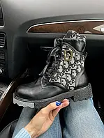 Dior Boots Black Fur 37