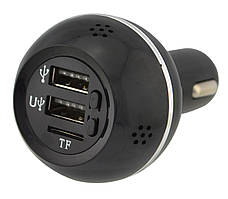 Ароматизатор 3 в 1 (з вбудованим FM трансмітером і 2 USB) 12v SMT KLY-899 Black (11458)